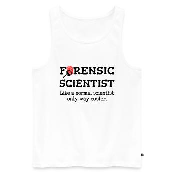 Forensic Scientist, Forensic science Investigator - Men's Premium Organic Tank Top - white - Front - Michal (187cm)