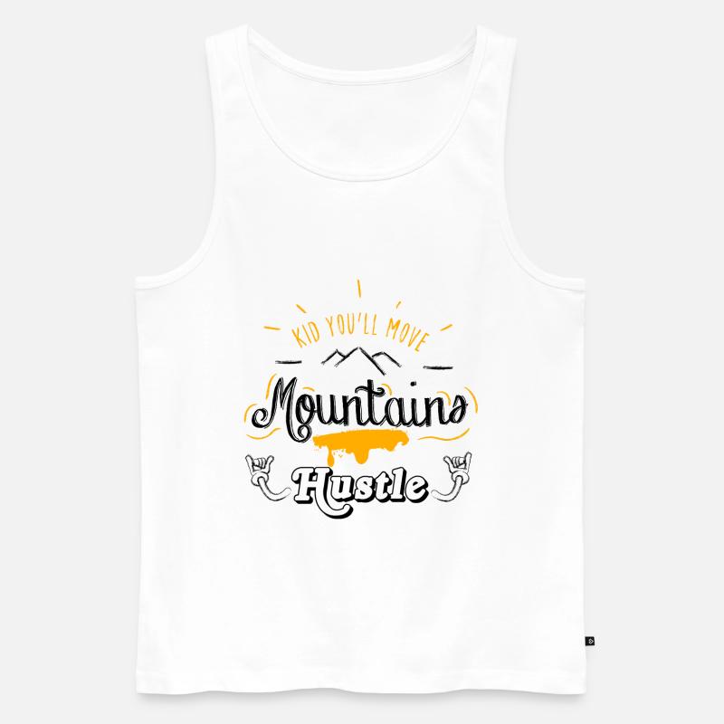 Hustle - Männer Premium Bio Tank Top - Weiß