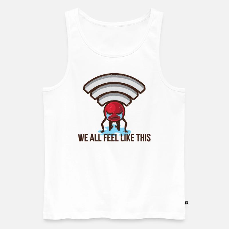 Lustiges Gamer Programmierer Computer Geschenk - Männer Premium Bio Tank Top - Weiß