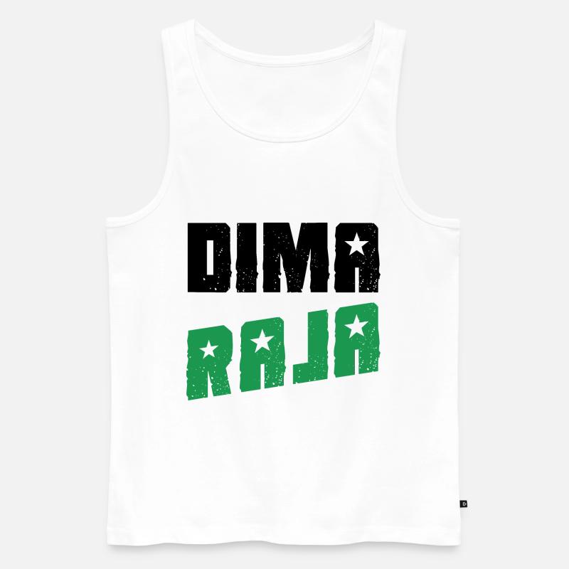 Dima Raja - Männer Premium Bio Tank Top - Weiß