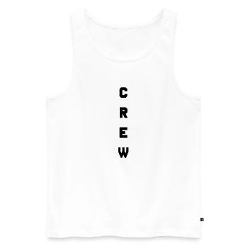 Crew for your team - Men's Premium Organic Tank Top - white - Front - AI Model Male 178 light (178cm)