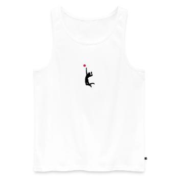 volleyball - Débardeur bio Premium Homme - blanc - Devant - Michal (187cm)