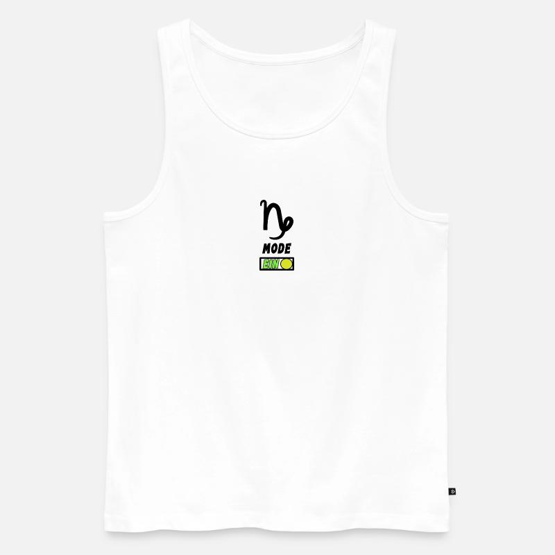 Steinbock Sternzeichen Horoskop Statement - Männer Premium Bio Tank Top - Weiß