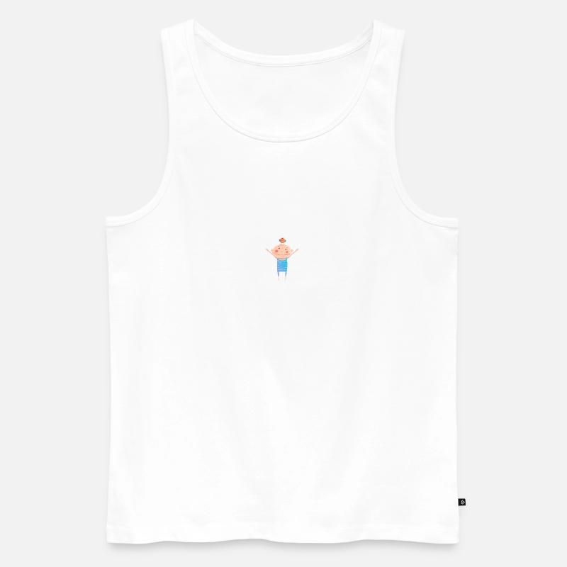 Vogel - Männer Premium Bio Tank Top - Weiß
