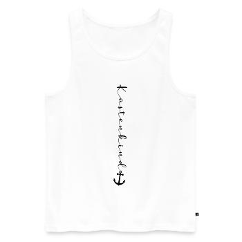 Küstenkind - Männer Premium Bio Tank Top - Weiß - Vorne - Michal (187cm)