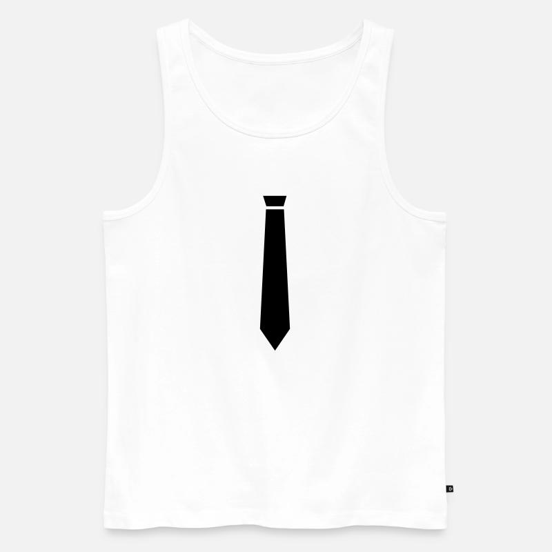 Nektie - Männer Premium Bio Tank Top - Weiß