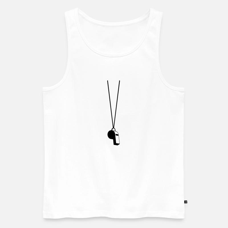 Pfeife - Männer Premium Bio Tank Top - Weiß
