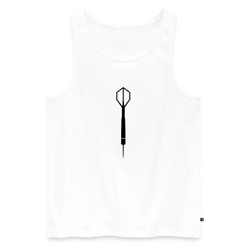 Dart - Débardeur bio Premium Homme - blanc - Devant - Michal (187cm)