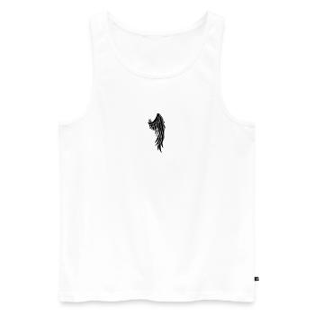 Angel wing - Men's Premium Organic Tank Top - white - Front - AI Model Male 178 light (178cm)