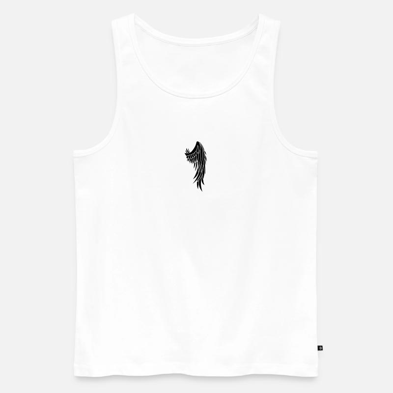 Engelsflügel - Männer Premium Bio Tank Top - Weiß