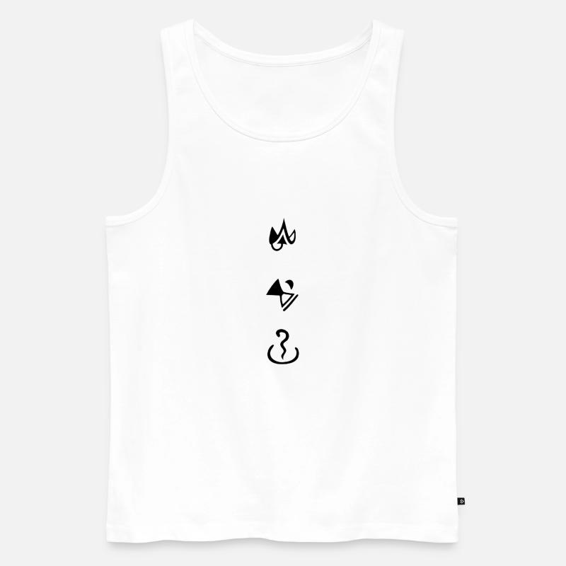 d2r runenwort edge - Männer Premium Bio Tank Top - Weiß