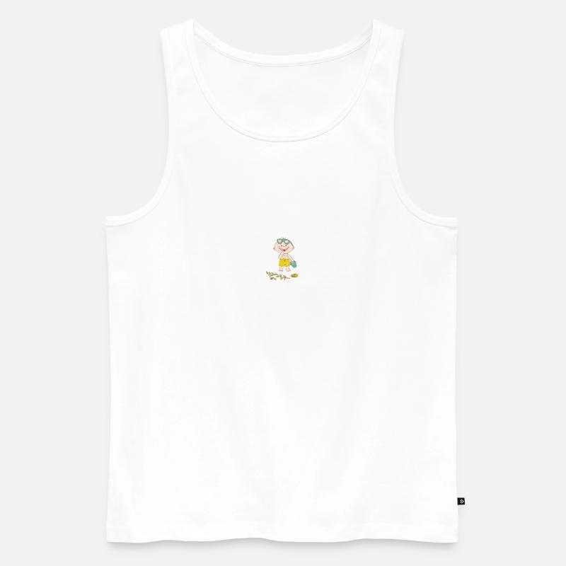 Sommer - Männer Premium Bio Tank Top - Weiß