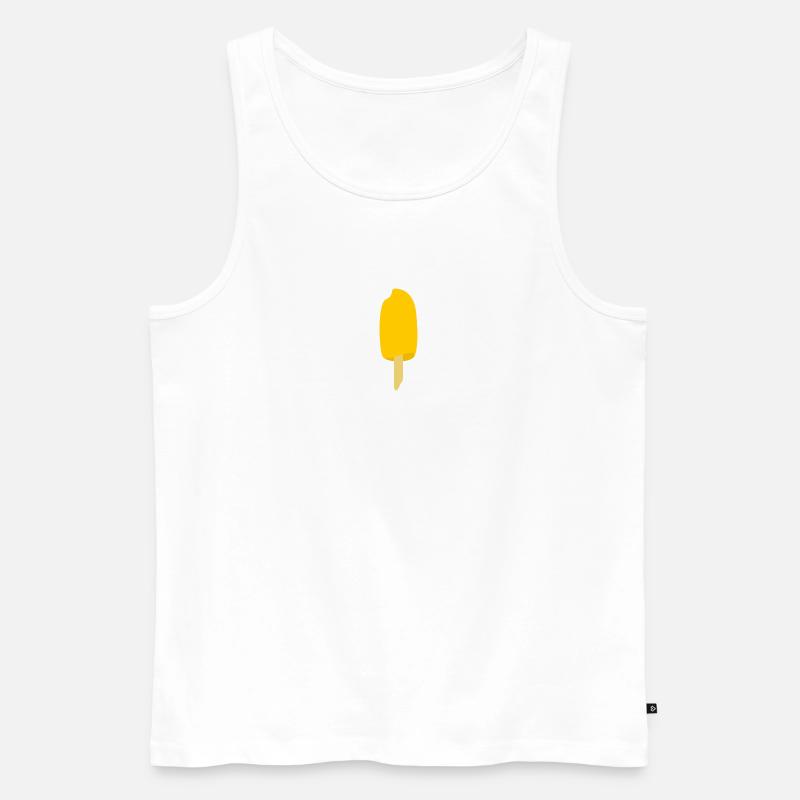 Mango Eis am Stiel - Männer Premium Bio Tank Top - Weiß