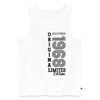 Original December 1968 54th Birthday Gift - Men's Premium Organic Tank Top - white - Front - Michal (187cm)