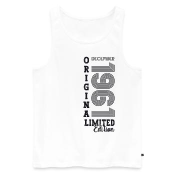 Original December 1961 61st birthday gift - Men's Premium Organic Tank Top - white - Front - Michal (187cm)
