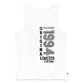 Original December 1994 28th birthday gift - Men's Premium Organic Tank Top - white - Front - Michal (187cm)