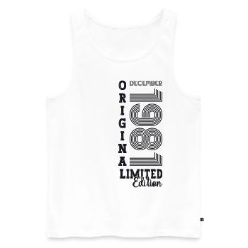 Original December 1981 41st birthday gift - Men's Premium Organic Tank Top - white - Front - Michal (187cm)