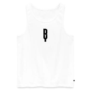 BY NOIR - Débardeur bio Premium Homme - blanc - Devant - Michal (187cm)