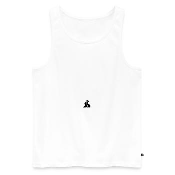 Street with median strip - Men's Premium Organic Tank Top - white - Front - AI Model Male 178 light (178cm)