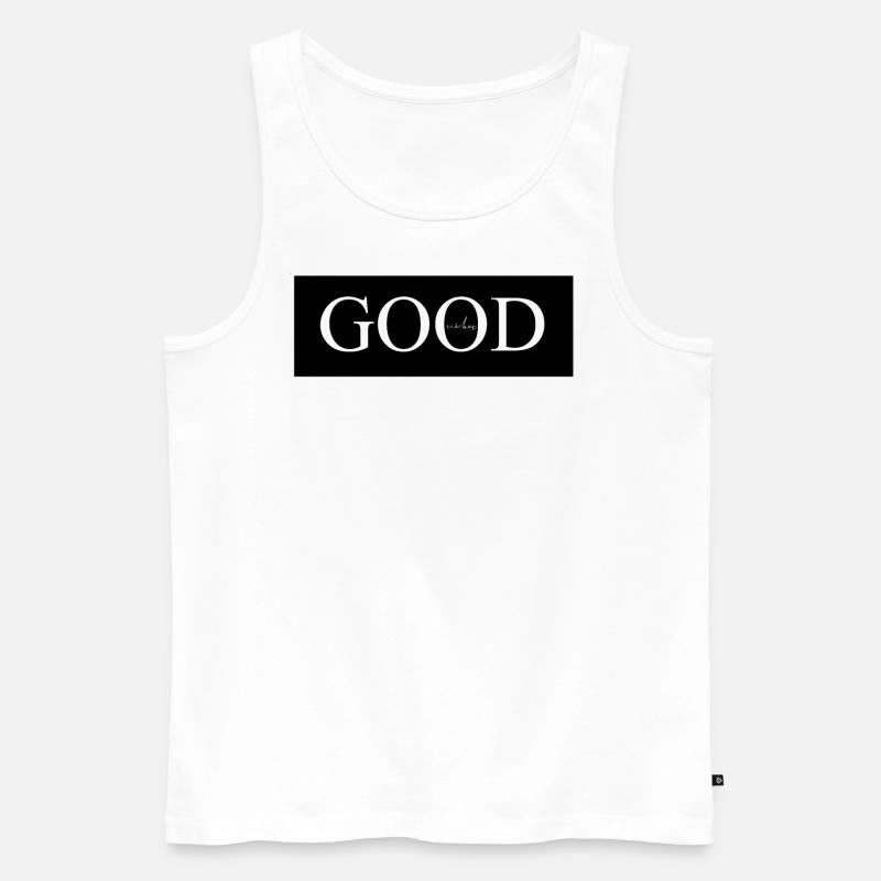 Good Ästhetik ästhetisch Geschenk - Männer Premium Bio Tank Top - Weiß