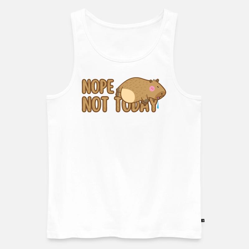 Nope Not Today - Männer Premium Bio Tank Top - Weiß