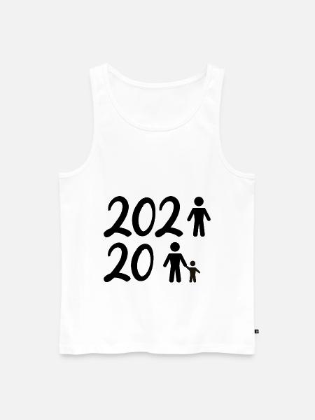 2021-2022 family - Men's Premium Organic Tank Top - white