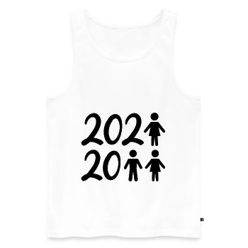 2021-2022 family - Men's Premium Organic Tank Top - white - Front - Michal (187cm)
