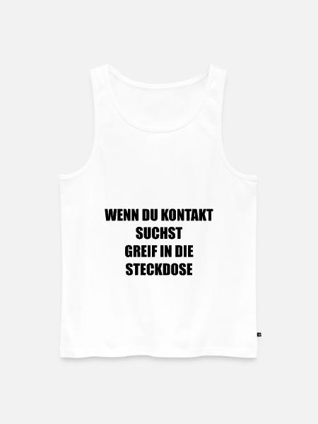 Lustige Sprüche Spruch - Männer Premium Bio Tank Top - Weiß