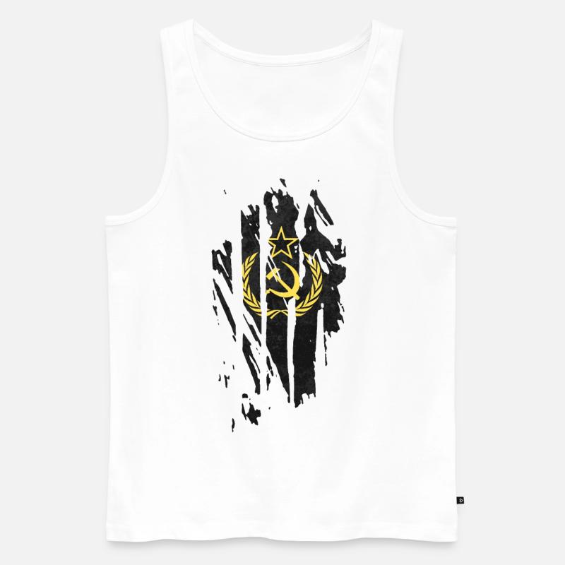 Sovietunion - Männer Premium Bio Tank Top - Weiß