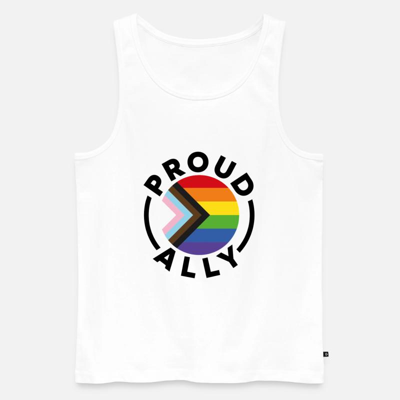 Stolzer Verbündeter - Männer Premium Bio Tank Top - Weiß