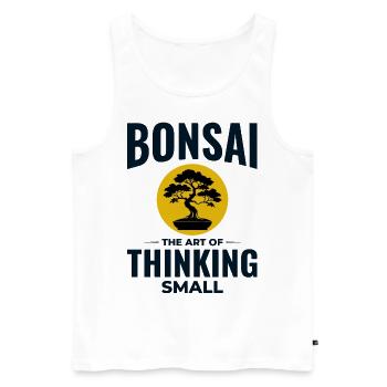 Japanischer Bonsai Gärtner Baum Sammler Gartenarbeit - Männer Premium Bio Tank Top - Weiß - Vorne - AI Model Male 178 light (178cm)
