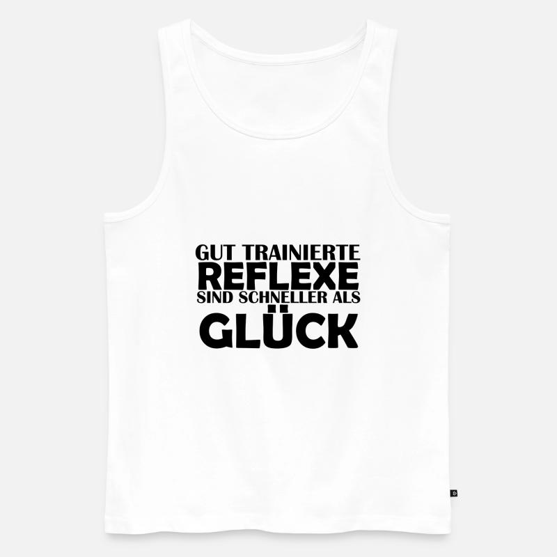 Motorrad Biker Reflexe - Männer Premium Bio Tank Top - Weiß