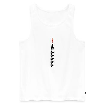 drake - Men's Premium Organic Tank Top - white - Front - AI Model Male 178 light (178cm)
