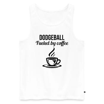 Völkerball Spieler Trainer Team Sport Kaffee Lustig - Männer Premium Bio Tank Top - Weiß - Vorne - Michal (187cm)