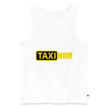 Farben änderbar | Taxi Mom - Männer Premium Bio Tank Top - Weiß - Vorne - Michal (187cm)