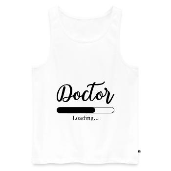 Arzt Ärztin Medizinstudium Medizinstudent Doktor - Männer Premium Bio Tank Top - Weiß - Vorne - Michal (187cm)