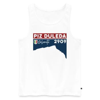Piz Duleda Tour Randonnée Dolomites Souvenirs - Débardeur bio Premium Homme - blanc - Devant - Michal (187cm)