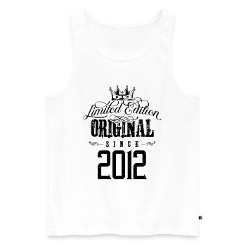 2012 limited edition - Männer Premium Bio Tank Top - Weiß - Vorne - Michal (187cm)