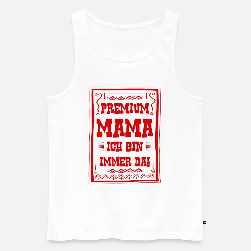 Beste Mama der Welt - Männer Premium Bio Tank Top - Weiß