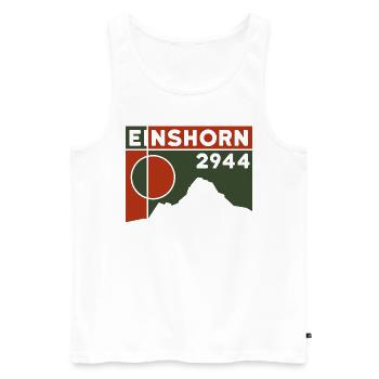 Einshorn Tour Randonnée Randonnée Ski Randonnée Souvenir - Débardeur bio Premium Homme - blanc - Devant - Michal (187cm)