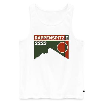 Rappenspitze Crossing Mountain Tour Tout Souvenir - Men's Premium Organic Tank Top - white - Front - Michal (187cm)
