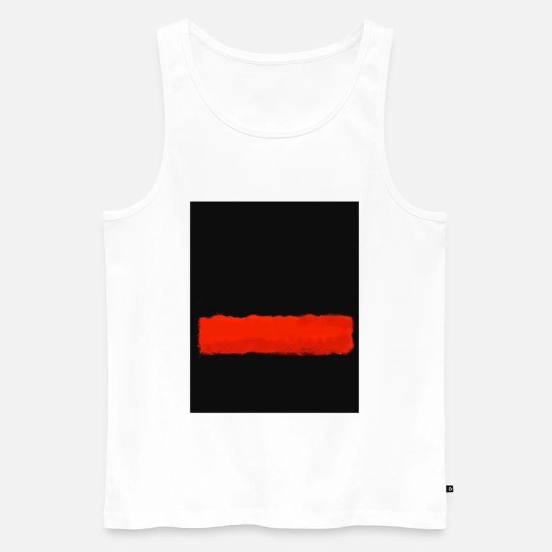 Rothko-Stil in digitalen Farben - Männer Premium Bio Tank Top - Weiß