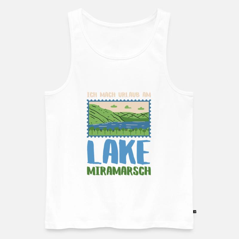 Lake Miramarsch - Männer Premium Bio Tank Top - Weiß