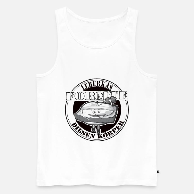 Leberkas formte diesen Body. - Männer Premium Bio Tank Top - Weiß