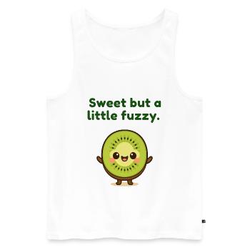 Délice de fruits kiwi de Kawaii - Débardeur bio Premium Homme - blanc - Devant - AI Model Male 178 light (178cm)