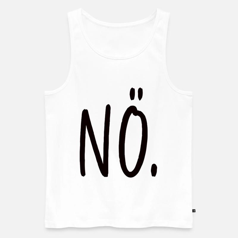 Non, affirmation, tout simplement non - Débardeur bio Premium Homme - blanc