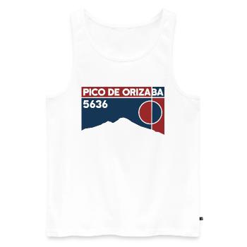 Pico De Orizaba Citlaltépetl Besteigung Mexico - Männer Premium Bio Tank Top - Weiß - Vorne - Michal (187cm)