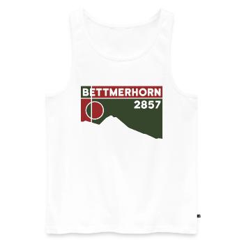 Bettmerhorn Bettmeralp Hike Hiking Valais - Men's Premium Organic Tank Top - white - Front - AI Model Male 178 light (178cm)