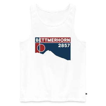 Bettmerhorn Bettmeralp Hike Hiking Valais - Men's Premium Organic Tank Top - white - Front - AI Model Male 178 light (178cm)