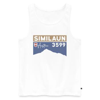 Similaun Glacier High Tour Hike Ötztal Tyrol - Men's Premium Organic Tank Top - white - Front - Michal (187cm)